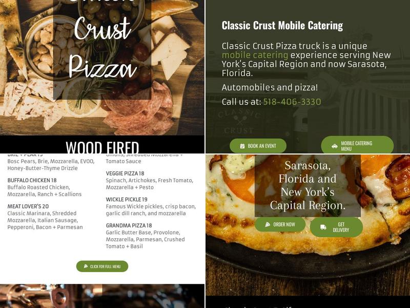 Classic Crust Mobile Catering Menu