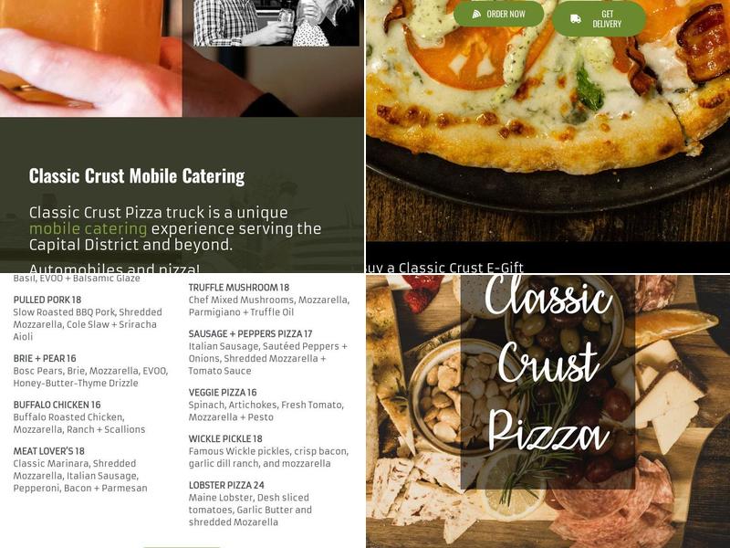 Classic Crust Mobile Catering Menu