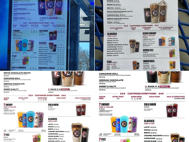 7 Brew Coffee Menu