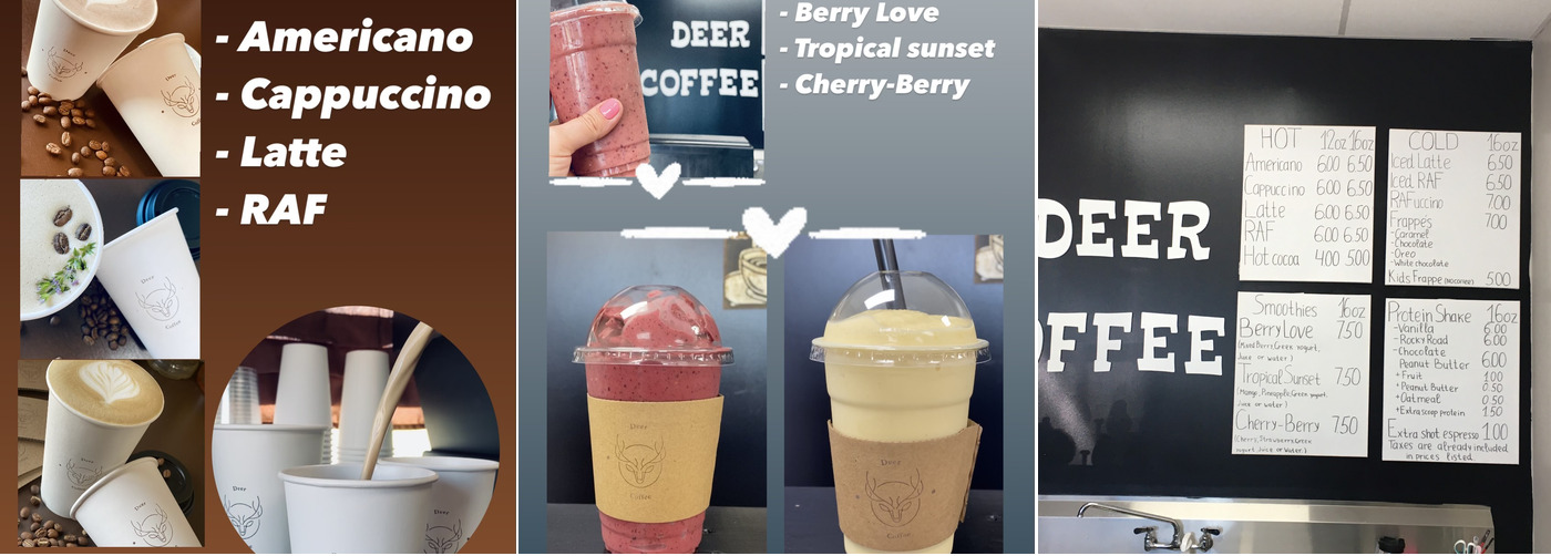 Deer Coffee Menu