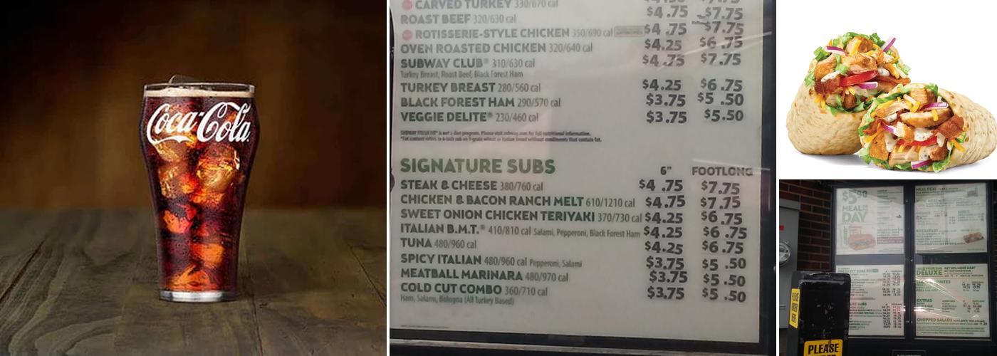 Subway Menu