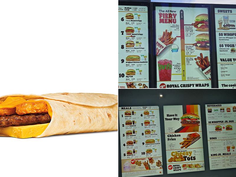 Burger King Menu