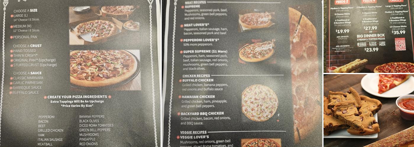 Pizza Hut Menu
