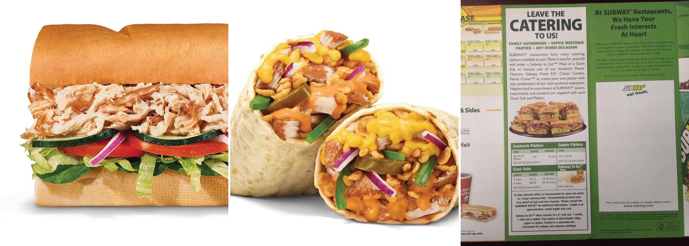 Subway Menu