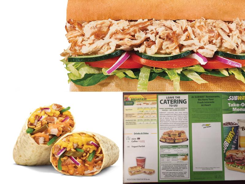 Subway Menu