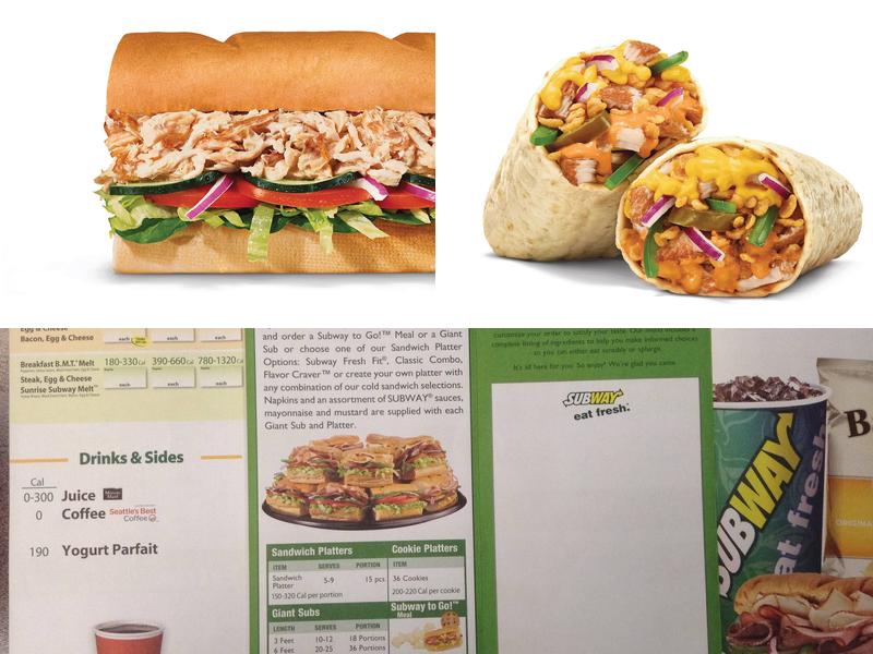 Subway Menu