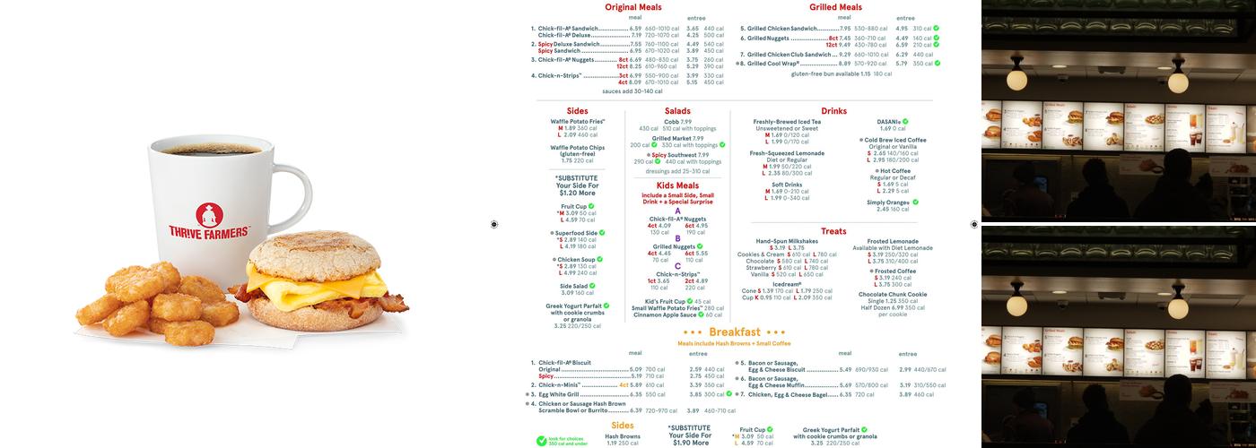 Chick-fil-A Menu