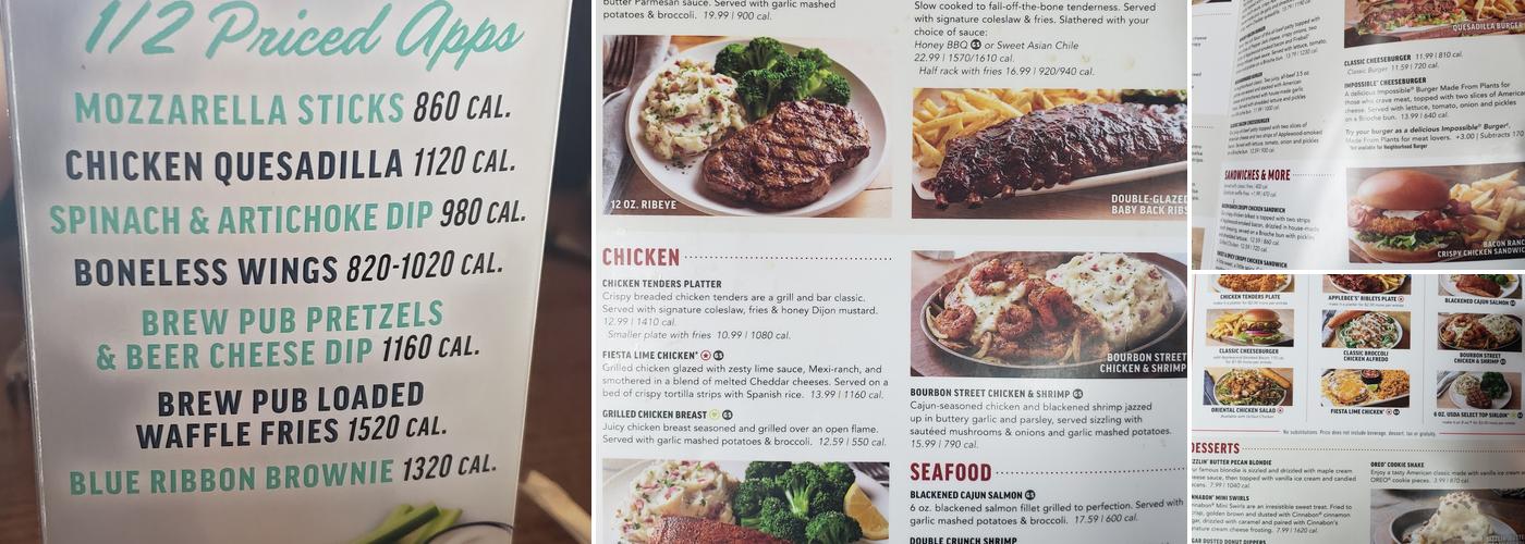Applebee's Grill + Bar Menu