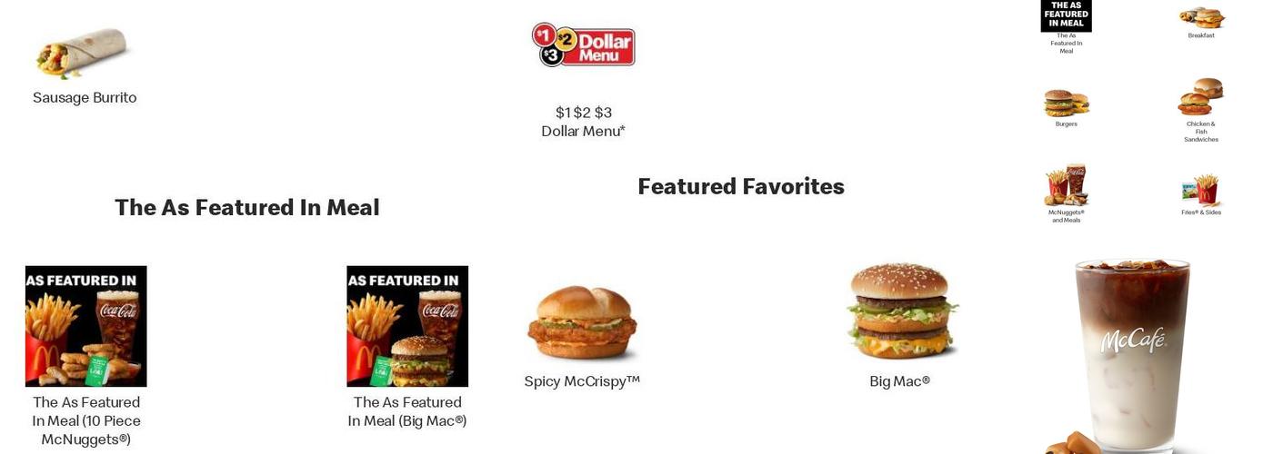 McDonald's Menu