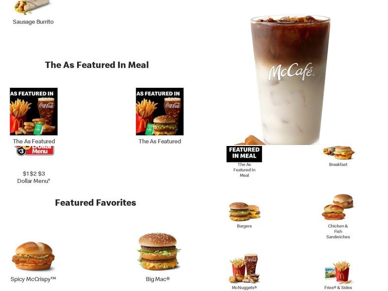 McDonald's Menu
