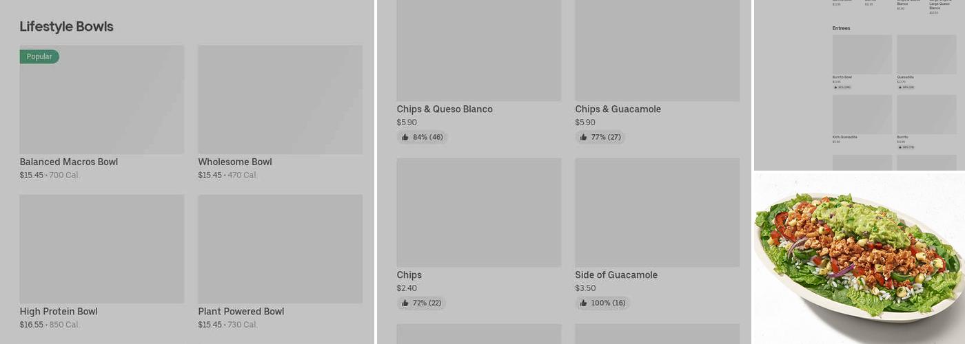 Chipotle Mexican Grill Menu