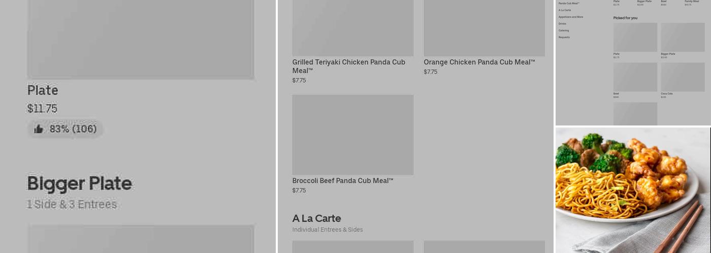 Panda Express Menu