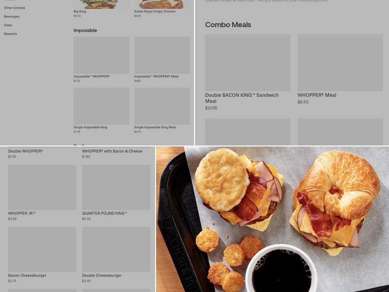 Burger King Menu