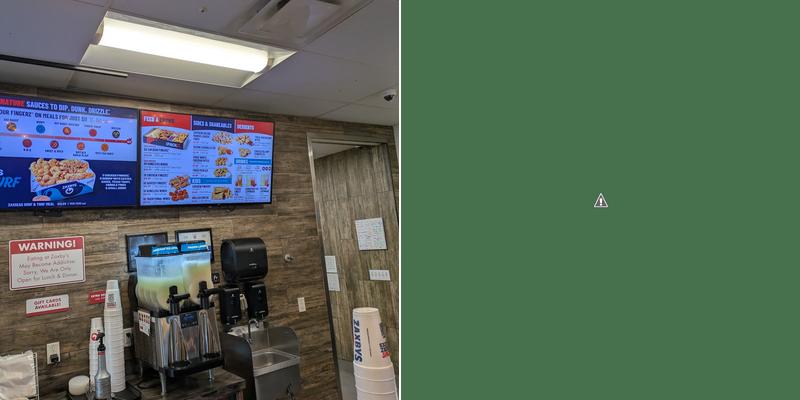 Zaxbys Chicken Fingers & Buffalo Wings Menu