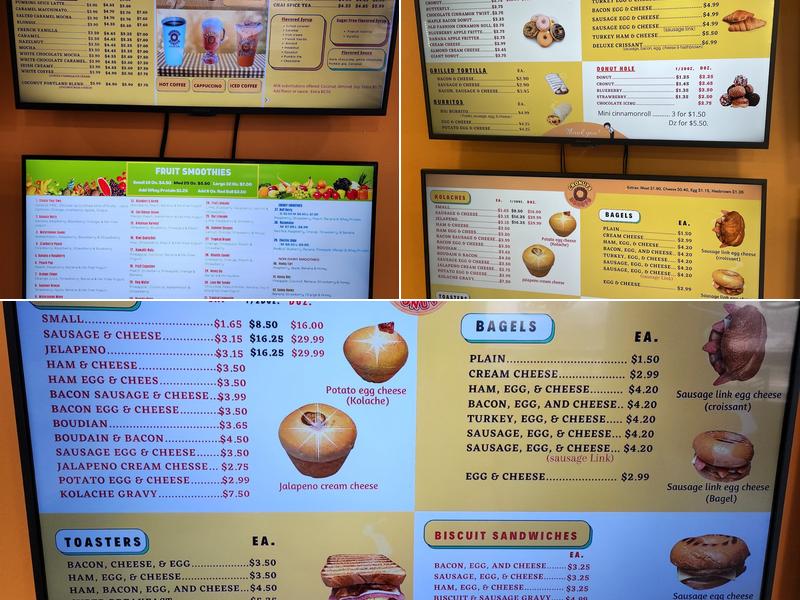 Cronuts donuts Menu