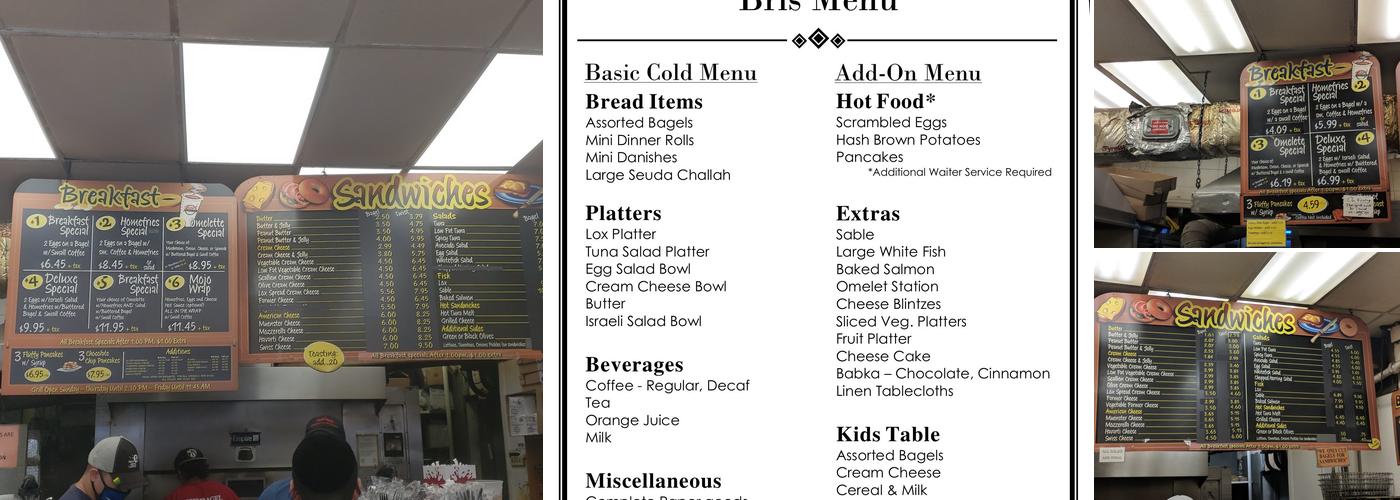 Kosher Bagel Hole Menu