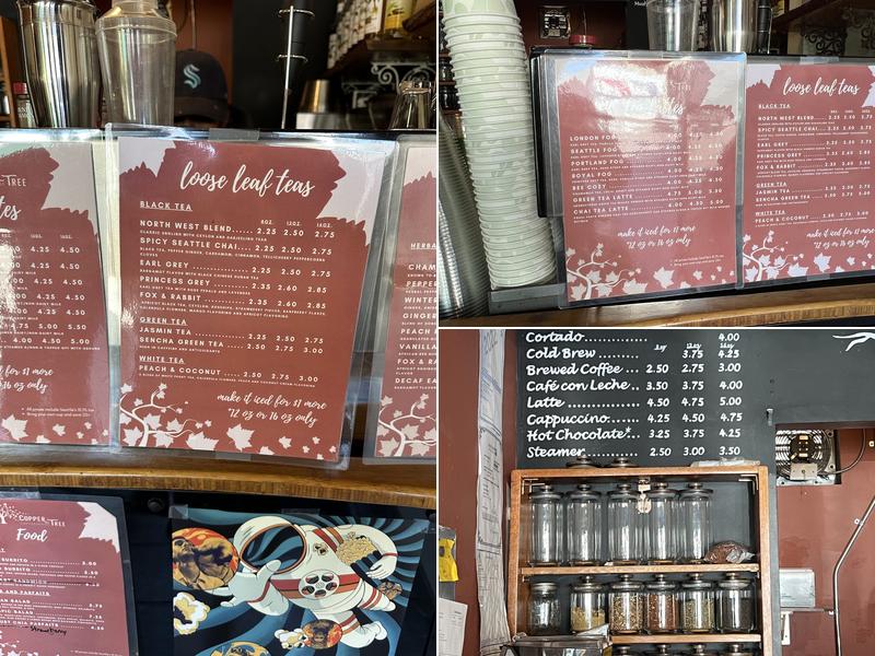 Copper Tree Coffee House Menu