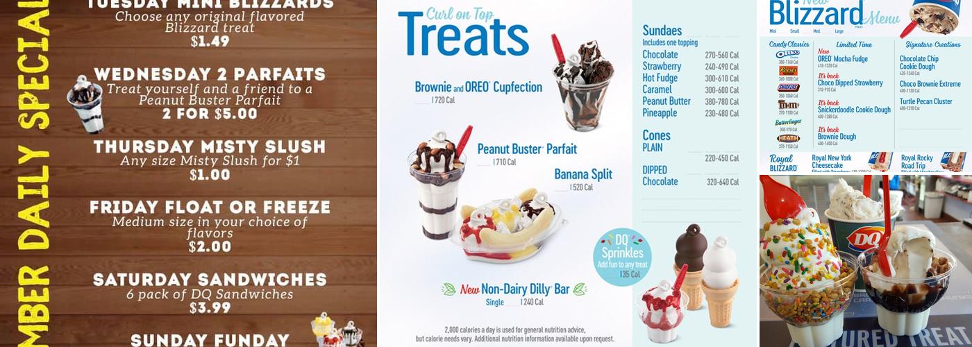 Dairy Queen Menu
