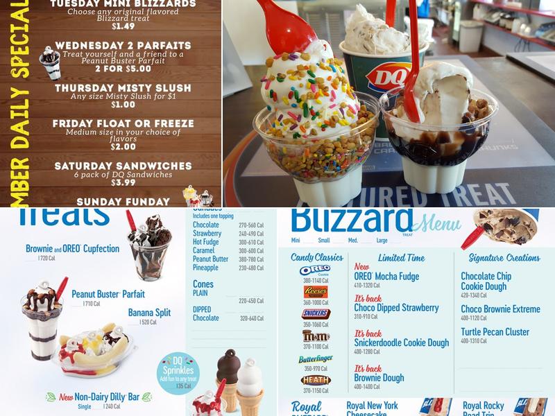 Dairy Queen Menu
