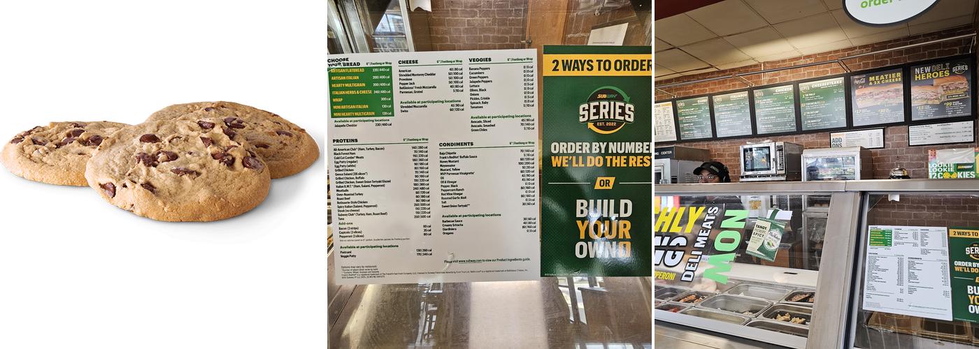 Subway Menu