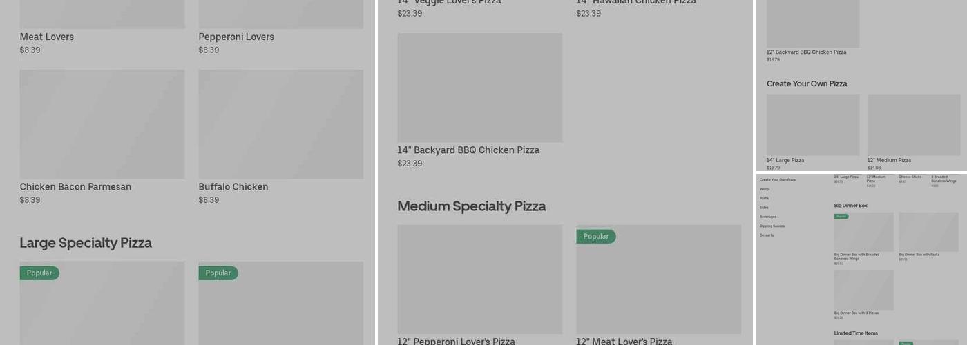 Pizza Hut Menu