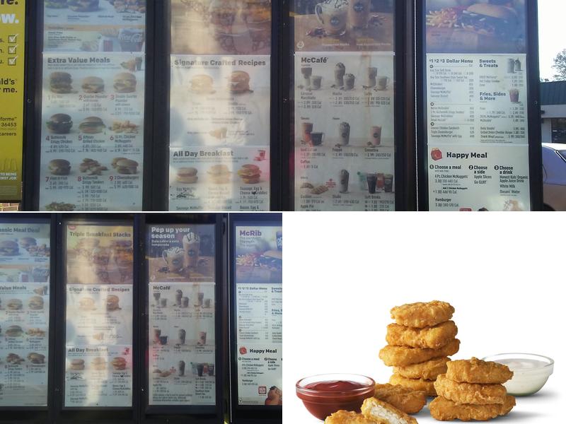 McDonald's Menu