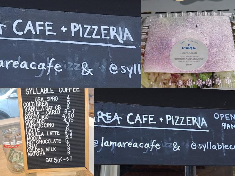 La Marea Cafe & Pizzeria Menu