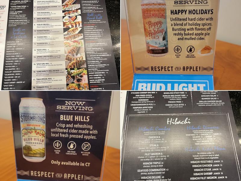 Mizu 21 Restaurant Menu