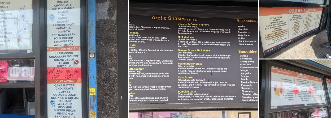 Ralph’s Italian Ices Menu