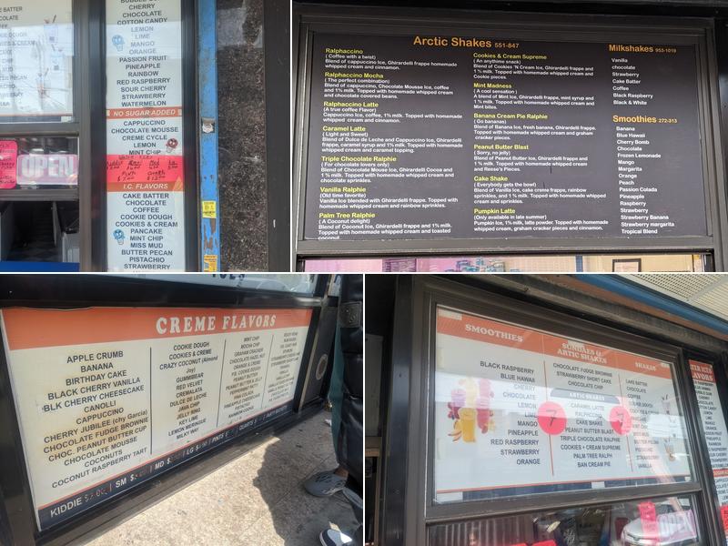 Ralph’s Italian Ices Menu