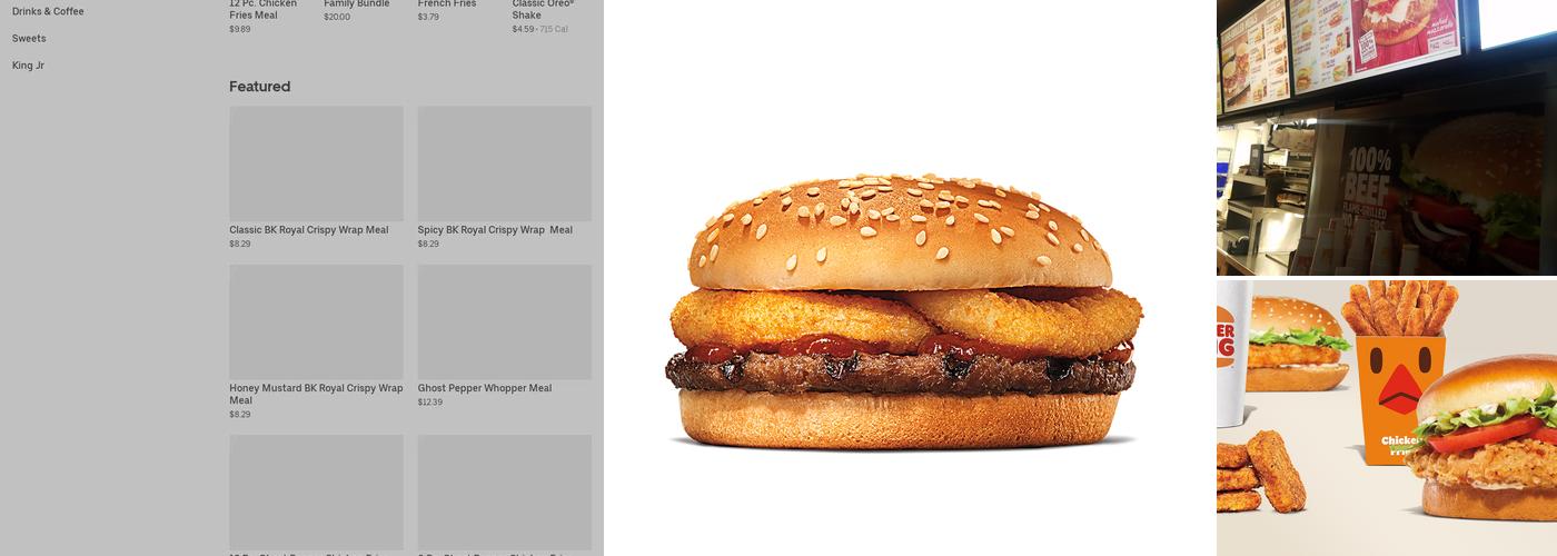 Burger King Menu