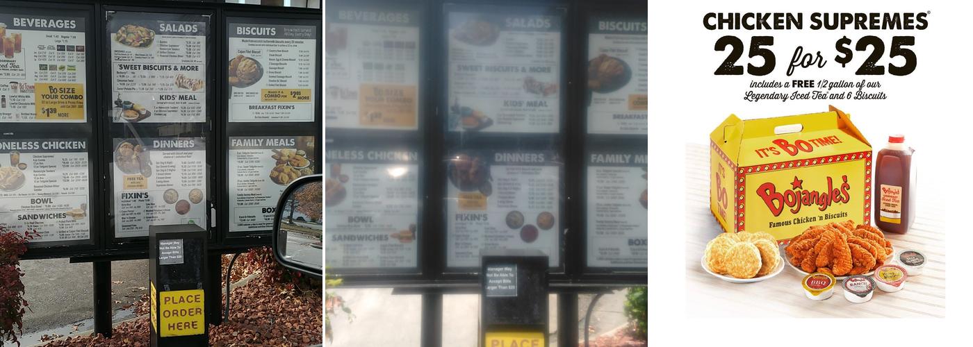 Bojangles Menu