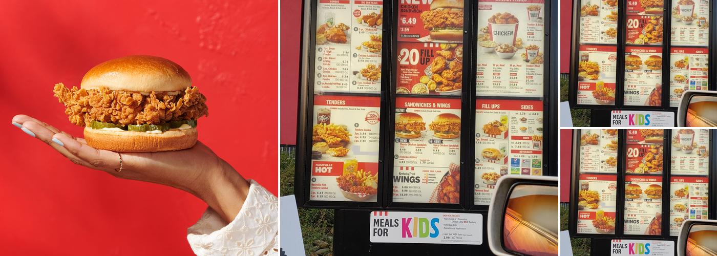 KFC Menu