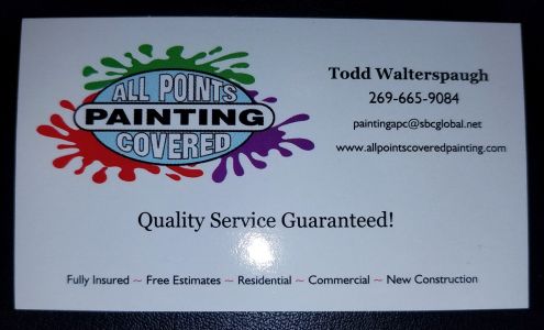 All Points Covered Painting 352 Burgess Dr, Galesburg Michigan 49053