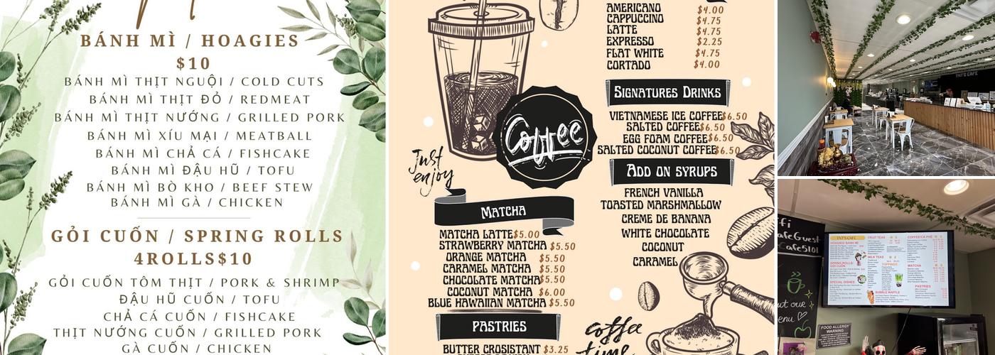 TNT's Cafe Menu