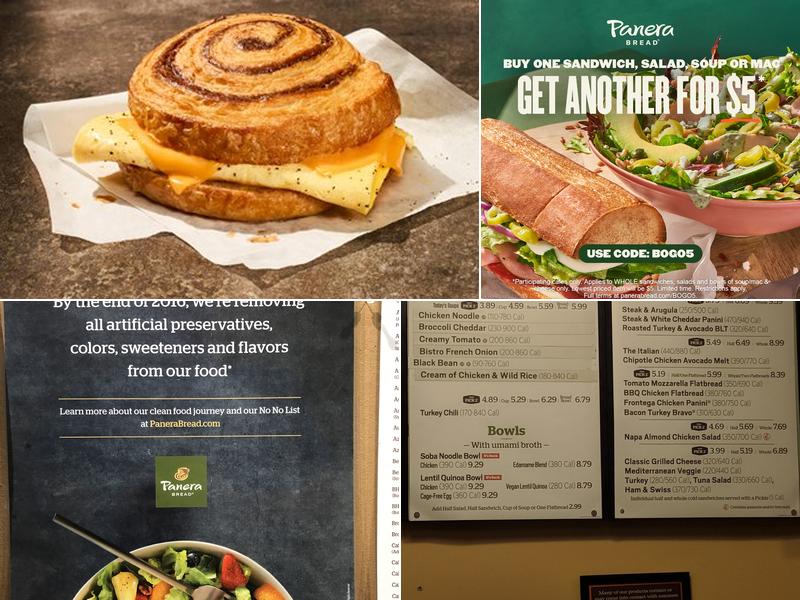 Panera Bread Menu