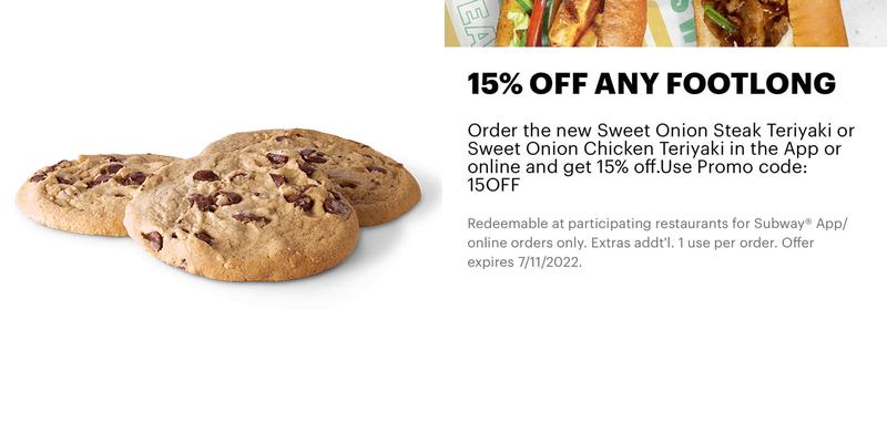Subway Menu