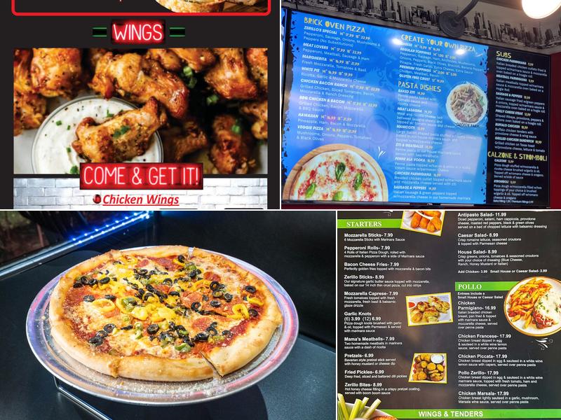 Zerillo's Pizza Menu