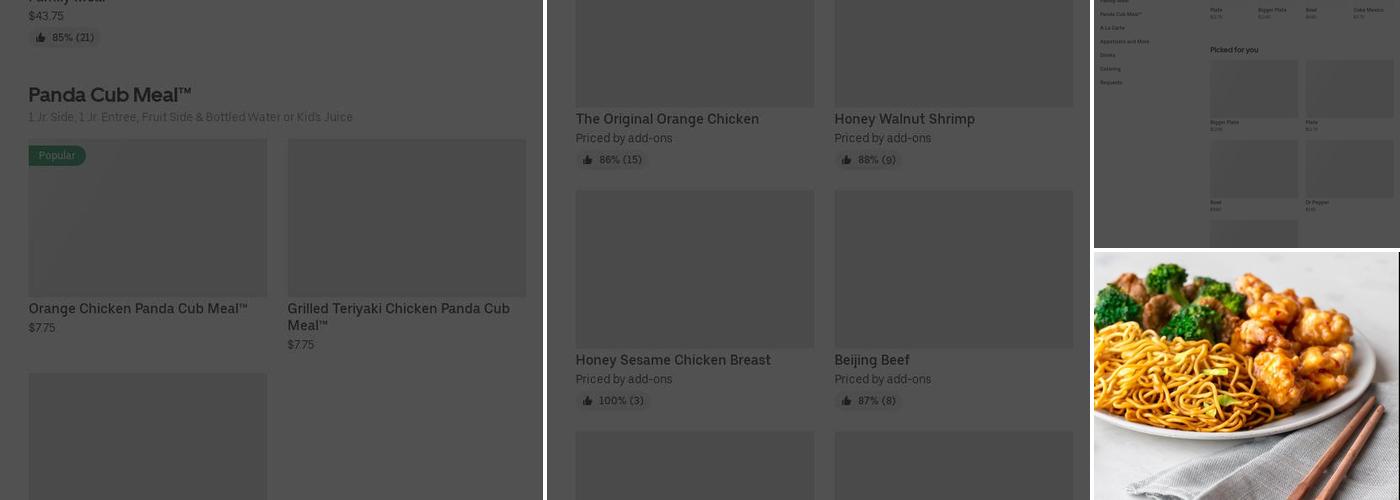 Panda Express Menu