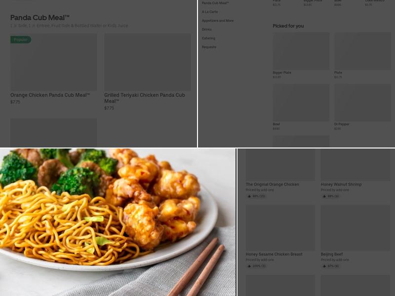 Panda Express Menu