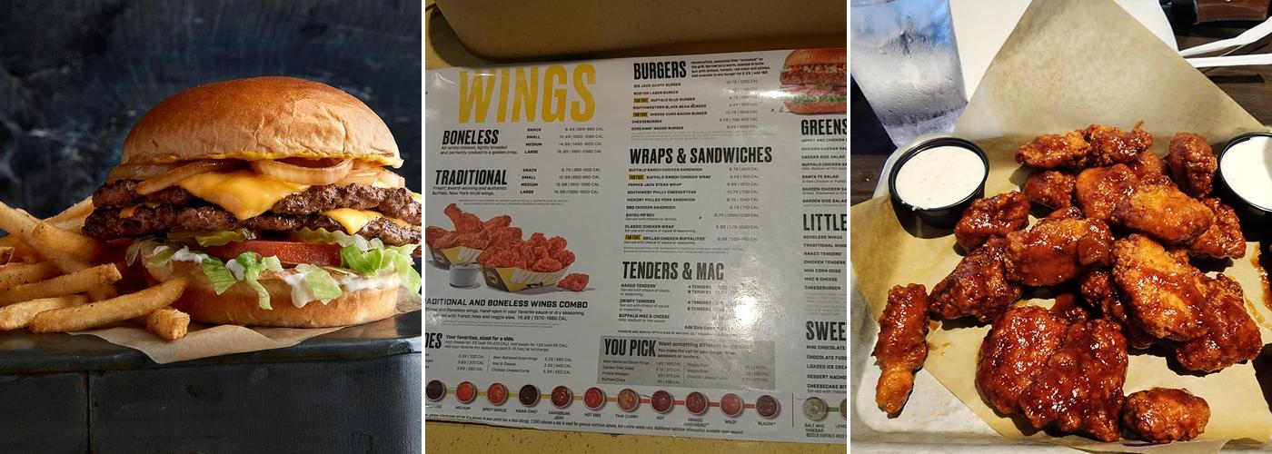 Buffalo Wild Wings Menu