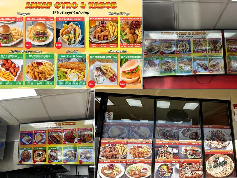 Ansaf Gyro & Kabob Menu