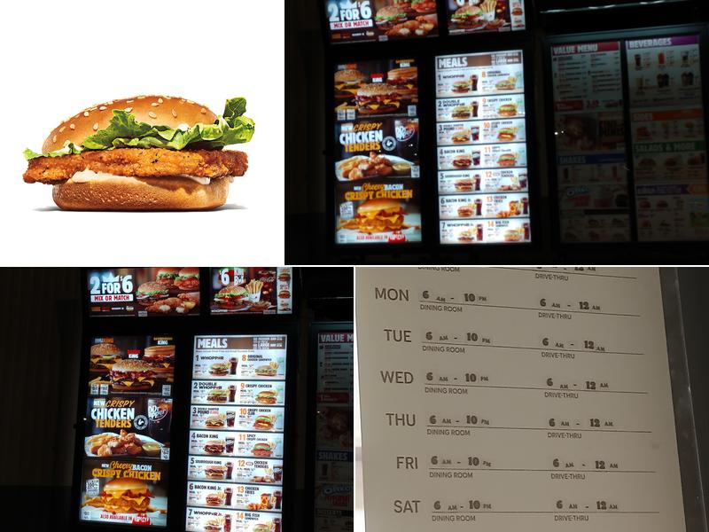 Burger King Menu
