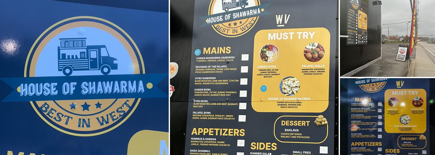 House of shawarma Menu