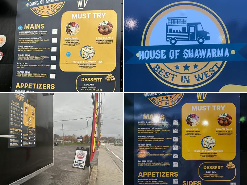 House of shawarma Menu