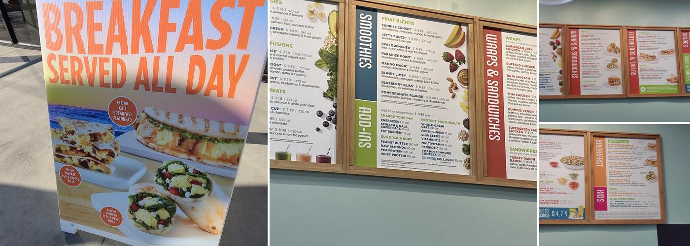 Tropical Smoothie Cafe Menu