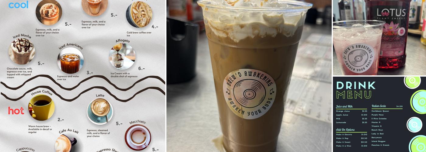 Brew'd Awakening Menu