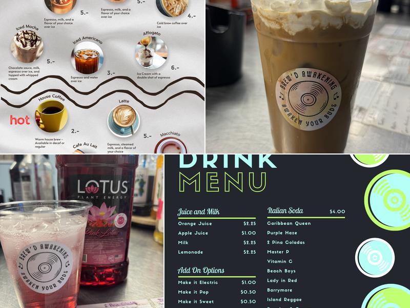 Brew'd Awakening Menu