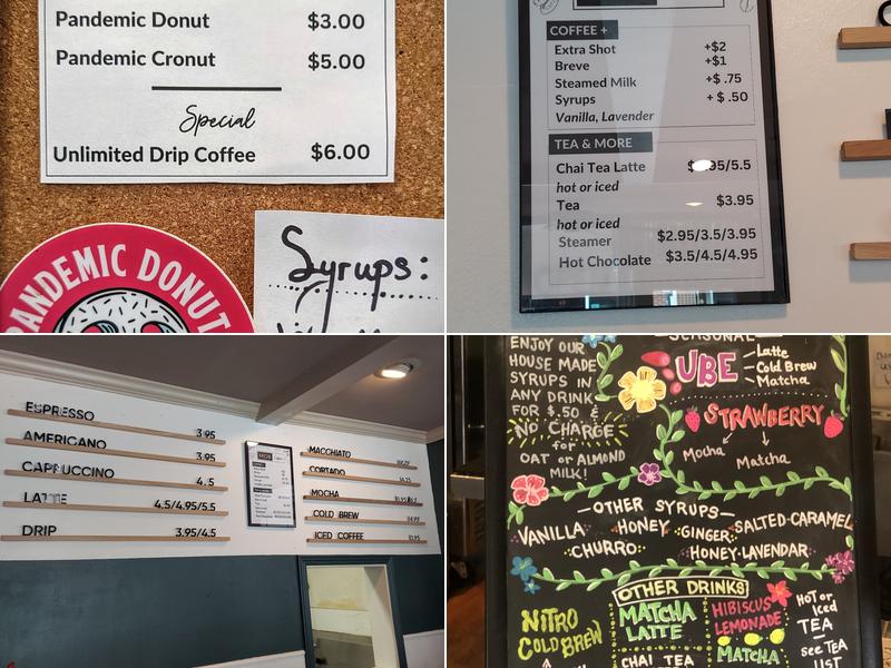MOB Coffee Menu
