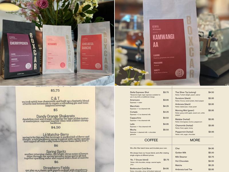 Boxcar Coffee | Mesa Cafe Menu